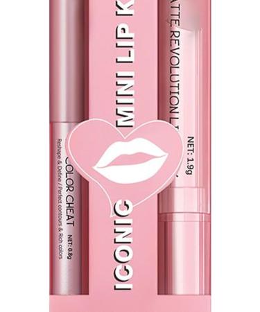  WJnflQN Lip Pencil and Lipstick Kit | High Pigmentation Beauty Cosmetics - Matte Smudge-Proof Lipstick For Girls: Daytime Evening Parties Travel Dates Events - Buy Online on GoSupps.com