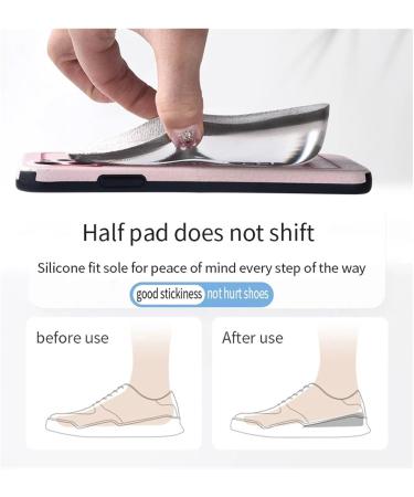 Buy Silicone Gel Height Increase Insoles for Men & Women - Comfortable Heel Lifting Shoe Inserts - Grey 1.5cm - Buy Online on GoSupps.com