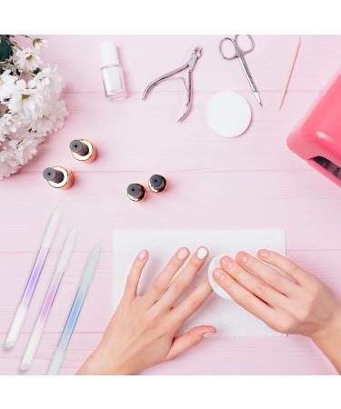 3-Piece Glass Cuticle Pusher & Remover Set - Dual-End Manicure & Pedicure Tools for Nail Care (Pink Blue Purple) | International Shipping Available - Buy Online on GoSupps.com
