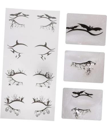 Healvian 12 Pairs Halloween Eyeliner Stickers Winged Eyeliner 3d Stickers Halloween Stickers Eye Stickers Pvc - Buy Online on GoSupps.com