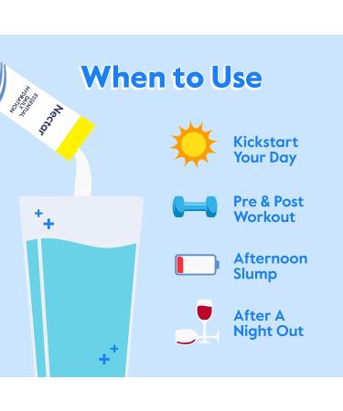 Nectar Hydration Packets - Electrolytes Powder Packets - Sugar Free & 0 Calorie - Organic Fruit Liquid Daily IV Hydrate Sticks for Dehydration Relief & Rapid Rehydration (Mango 18 Pack) Mango 18 Servings (Pack of 1) - Buy Online on GoSupps.com