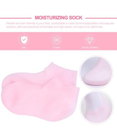 Milists Moisturizing Foot Care Socks - Open Toe Pedicure Socks for Women - Protective & Comfort Socks in Pink - Buy Online on GoSupps.com