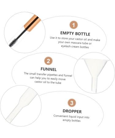 Beavorty 40 Pcs Mascara Empty Tube Eyelash Cream Tube Mascara Containers Funnel Eyelash- Cream Tube Plastic 1 g (Pack of 1) Transparent Colorx2pcs - Buy Online on GoSupps.com