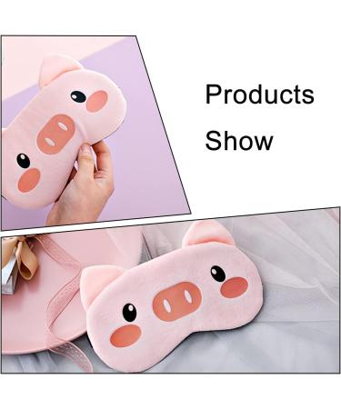 Cute Piggy Sleep Eye Mask - Cartoon Pig Design for Office, Travel, Hotel, Home - Elastic Shading for a Restful Sleep - Buy Online on GoSupps.com