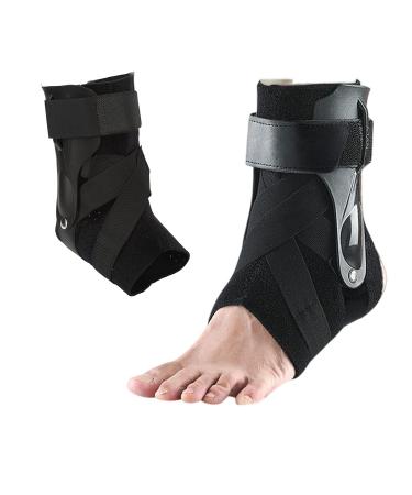 Ankle Fixation Brace - Unisex Support for Ankle Rehabilitation | Adjustable Joint Brace for Men & Women - Black L - Buy Online on GoSupps.com
