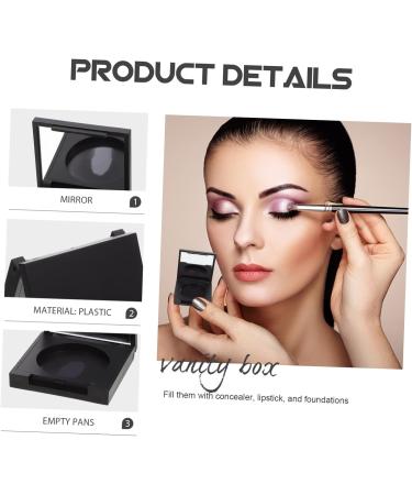 Ipetboom 16 Pcs Blush Box Eyeshadow Box Empty Highlighter Case Blush Case Blush Organizer Makeup Plastic 5x5cmx4pcs Blackx4pcs - Buy Online on GoSupps.com