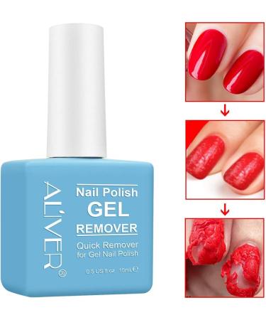 Gel Nail Polish Remover Gel Polish Remover Quick & Easy Soak Off In 3-5 Minutes Gel Polish No Need for Foil Soaking or Wrapping Gel Nails without Hurting Nails - Buy Online on GoSupps.com