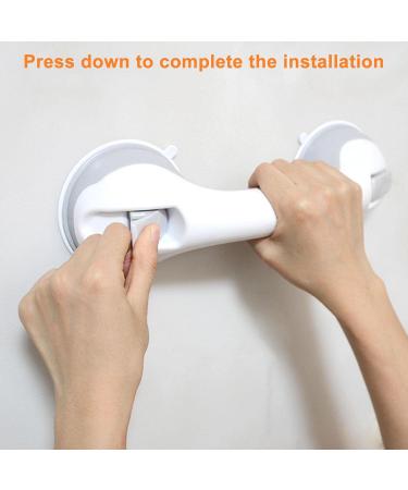 Shower Handle 12 Inch Suction Cup Handle | Bathroom Shower Handle with Strong Hold Suction Cup Bath Handle Grab for Elderly Disabled Single Attribute - Buy Online on GoSupps.com