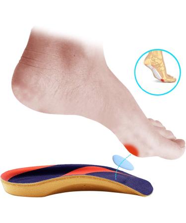 PCSSole 3/4 Orthopedic Insoles for Flat Feet & Plantar Fasciitis | Heel Pain Relief Inserts for Men & Women EU43-46 - Deep Blue - Buy Online on GoSupps.com