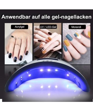 LKE 36W Nail Dryer - LED Nail Lamp with Timing Function LCD Display & Infrared Sensor - SUN X10PLUS White - International Shipping - Buy Online on GoSupps.com