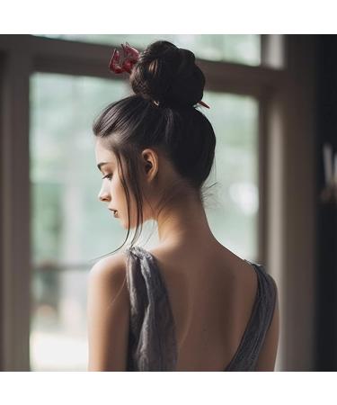 Noverlife 2PCS Natural Sandalwood Hair Sticks with Cute Fox Design - Handmade 2-Prong Wood Hair Pins for Thick & Thin Hair - Buy Online on GoSupps.com