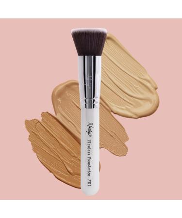 Buy Nanshy Flawless Flat Foundation Brush - Vegan & Cruelty-Free | Smooth Blending for Powder Cream & Liquid Makeup - International Shipping Available - Buy Online on GoSupps.com