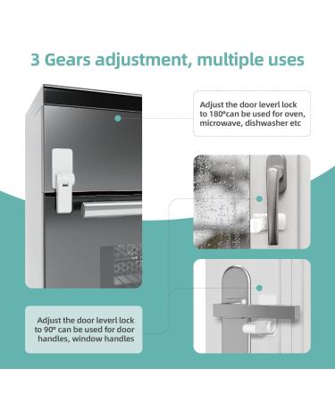 Neonsing Child Locking Door & Window Locks - 4-Piece Patent Design for Child Safety & Security - Buy Online on GoSupps.com