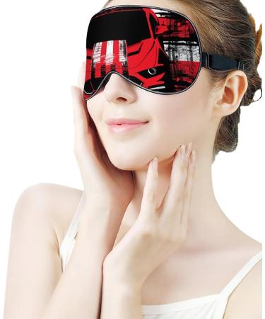 Shop Dirt Track Racing Car Soft Sleep Mask - Adjustable Eye Cover for Men & Women | Blocks Light for Better Sleep - Buy Online on GoSupps.com