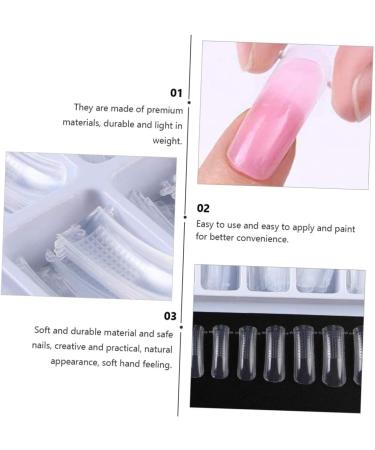 FRCOLOR Tools Set nail extension manicure extension clip clamp nail art tools dual forms Manicure Supplies Nail Plate Decor crystal decor Nail Model white nail clipper lengthen Art - Buy Online on GoSupps.com
