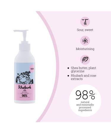 YOPE Natural Body Lotion - Rhubarb & Rose | Nourishing & Hydrating Skincare for All Skin Types | Shop Internationally - Buy Online on GoSupps.com