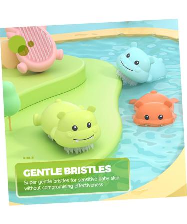 Fomiyes 3-in-1 Baby Shampoo Brush - Gentle Scalp Peeling & Massaging Shower Tool for Children - Buy Online on GoSupps.com