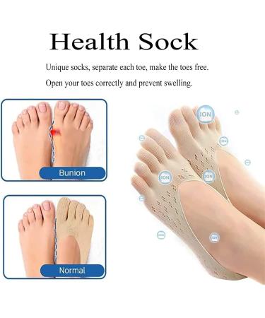 Projoint Antibunion Health Socks - Bunion Relief & Toe Alignment for Women (10 Pink) - Buy Online on GoSupps.com