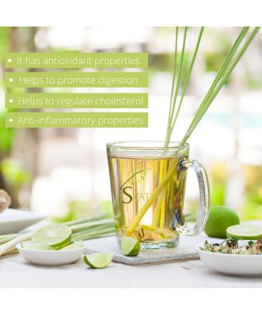 SVATV lemongrass Tea Loose Leaf (Cymbopogon Citratus) | Perfect for Tea & Seasoning | Lemongrass Dried Herbs | Versatile Herb | Easy To Brew - 227g 8.0 oz 0.50 Lbs - Buy Online on GoSupps.com