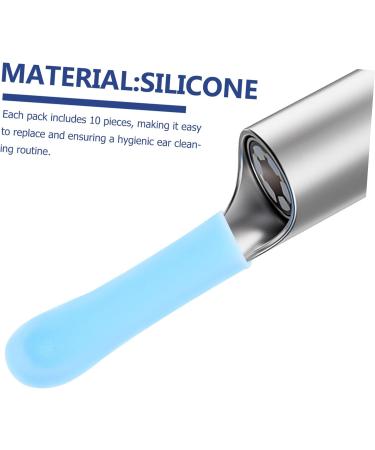 Hoement 10pcs Replaceable Silicone Ear Wax Cleaner Sleeves Use Ear Cleaning Accessories Comfortable Elegant Design - Buy Online on GoSupps.com
