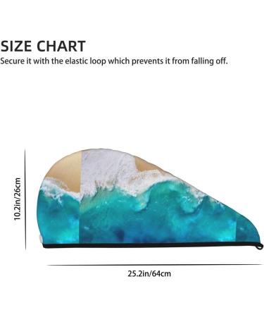 Hair Towel Wrap for Quick Drying - Buttoned Turban & Beach Towel - Fast Hair Drying Solution - Buy Online on GoSupps.com