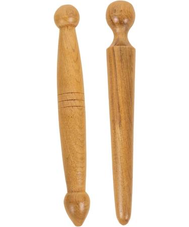 10-Piece Foot Tensioning Rods & Body Massage Tools - Manual Wood Hand & Foot Massager Roller for Ultimate Relaxation - Buy Online on GoSupps.com
