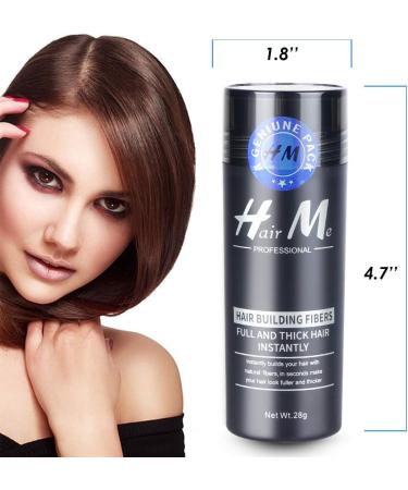 Hair Powder Densifying Powder Volume Brown Baldness Man Hair Building Fibers Dark brown  - Buy Online on GoSupps.com