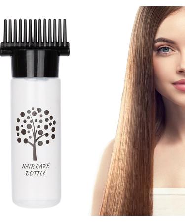 Hair Applicator Bottle 180ml Hair Oil Applicator Bottle Hair Dye Bottle Comb Bottle Applicator Hair Tools Applicator Black - Buy Online on GoSupps.com