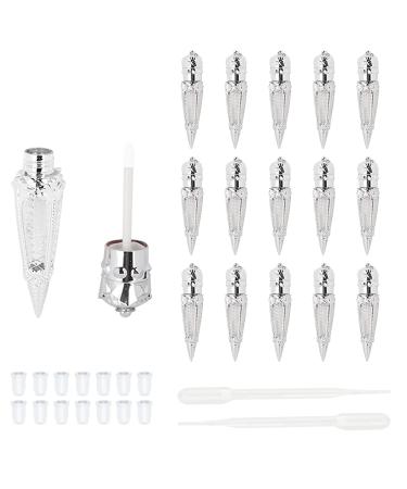 15pcs empty 4ml silver crown lip gloss tubes  keychain lipgloss tubes  lipgloss containers for small business