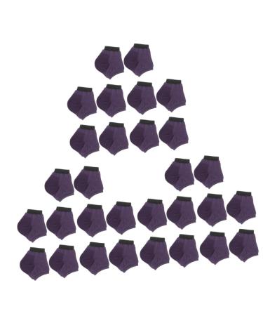 minkissy 15 Pairs Moisturizing Socks Foot Softening Socks Heel Protector Heel Cushions Silicone Heel Socks Dry Feet Foot Protectors for Feet Ankle Socks Spa Silicone Purple Anti Slip Socks
