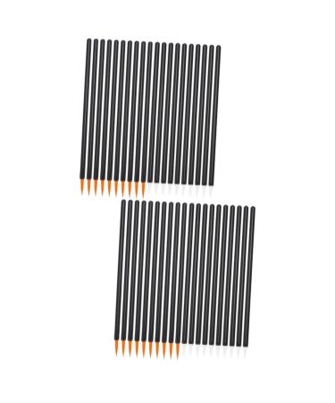 MAGICLULU 200 pcs Brush Eye Disposable Eyelash Wands Eyeliner Makeup Cosmetic Tools Stick Mascara Applicator