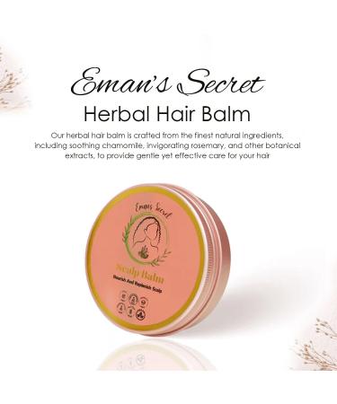 Eman s Secret Herbal Hair Balm | Nourishing & Gentle for All Hair Types | Kids Friendly Scalp Care & Frizz Control | 4 Oz - Buy Online on GoSupps.com