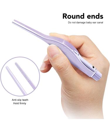 Ear Cleaning Tweezers USB Charging Rounded Head Anti Slip Ear Pick Earwax Removal Cleaning Tool with LED Light for Kids - Buy Online on GoSupps.com