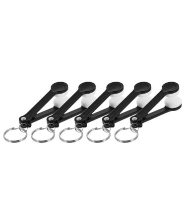 5pcs Glasses Wipe Eyeglasses Cleaner Cleaning Wipes Sunglass Cleaner Eye Glass Eyewear Cleaner Brush Eyeglasses Cleaning Clip Eyeglasses Brush Keychain Portawipes Small Abs Tool