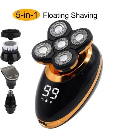 Buy 5 in 1 IPX7 Waterproof Electric Head Shaver for Men - USB Rechargeable Bald Razor & Beard Trimmer - Buy Online on GoSupps.com