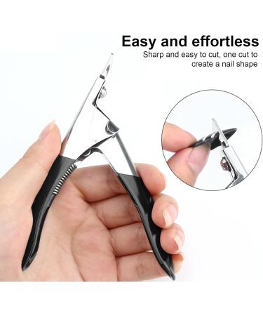 Fingernail Cut Scissors - U Shape Nail Scissors Curved with Handle - Nail Trimmer for Nail Care Curved Cutter Nail File for Trimming & Grooming Easy to Use Nail Care Founcy - Buy Online on GoSupps.com