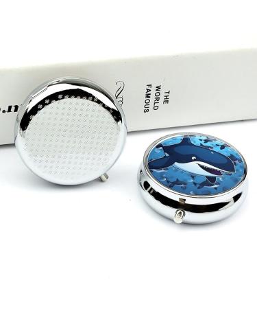 Portable Travel Pill Box - 3 Compartment Whale Design | Small Medicine Organizer for Purse & Pocket - Buy Online on GoSupps.com