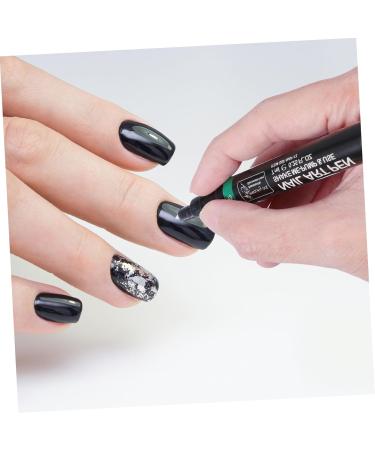 Ipetboom 1pc Diy Nail Polish Pen Manicure Drawing Pen Nail Art Diy Tool Manicure Painting Pen Nail Implements Nail Tool T Tool Nail Gel Polish Unique Manicure Pen 3d Plastic Drawing Tool 12X1.2cm Green - Buy Online on GoSupps.com