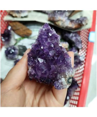 Crystal Rough Stone Crafts Natural Amethyst Geode Quartz Cluster Crystal Specimen - Buy Online on GoSupps.com