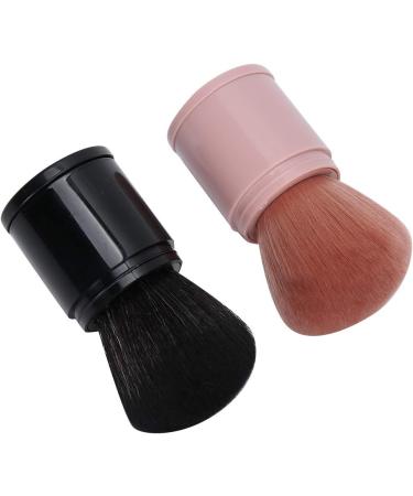 Black Pink Powder Brush Blush Brush Retractable Makeup Brush Travel Portable Loose Powder Makeup Brush for Foundation Blush and More - Buy Online on GoSupps.com