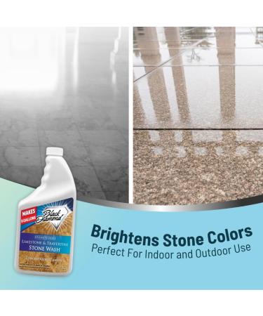 Black Diamond Stoneworks Limestone and Travertine Floor Cleaner Natural Stone honed or tumbled surfaces Concentrated Ph - 32 Fl Oz - Buy Online on GoSupps.com