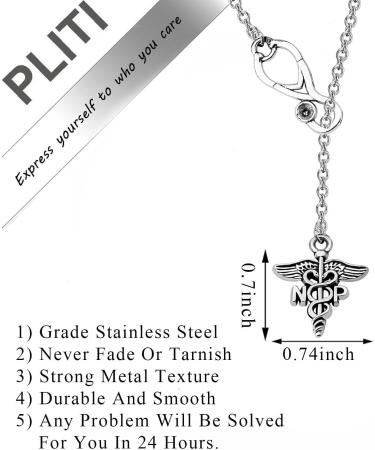 PLITI Nurse Practitioner Gift - Stethoscope Necklace for NP Nurses | Celebrate Their Dedication - Buy Online on GoSupps.com
