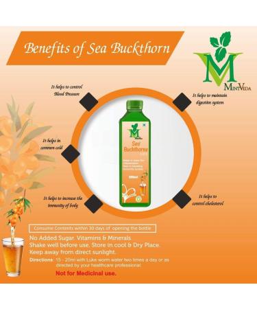 NSH Sea Buckthorn Juice - 500 ml pack of 3 - Buy Online on GoSupps.com