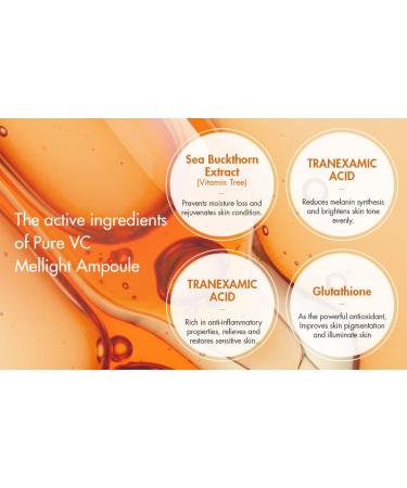Dr.Ceuracle by leegeehaam Pure VC Mellight Ampoule - Vitamin C Serum for Face, One Week Program for Anti-oxidant, Firm, Clarify, Fade Pigmentation, Skin Radiance (1 Count (Pack of 1)) - Buy Online on GoSupps.com