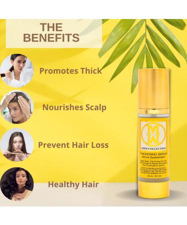 Natural Hair Thickening Serum | Boost Hair Growth & Prevent Loss | Strengthen & Repair Damaged Hair - Buy Online on GoSupps.com