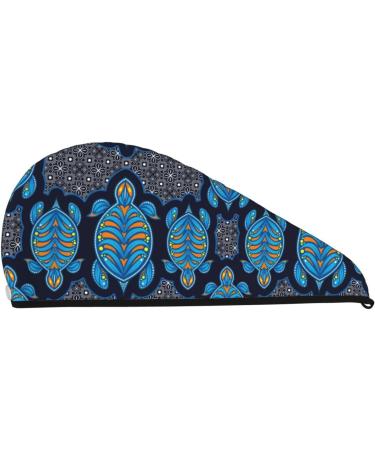 Super Absorbent Turtle Microfiber Hair Towel Wrap - Quick Dry Hair Cap for Long Curly & Thick Hair - Coral Velvet | International Shipping - Buy Online on GoSupps.com