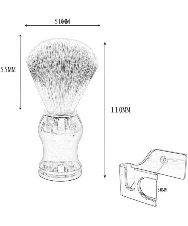 AnSafe High Quality Rayon Shaving Brush & Soap Dish Set | Handmade Black Foam Brush Stand - Perfect for Beards | International Shipping Available - Buy Online on GoSupps.com