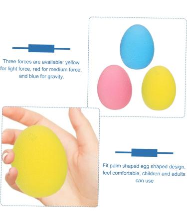 3ST Grip Ball Egg Blue - TPE Massage & Yoga Roller for Finger Exercises | Fitness Device 5.80x4.40cm - International Shipping Available - Buy Online on GoSupps.com