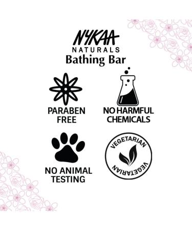 Nykaa Naturals Energizing Bathing Soap - Relaxing Rose & Geranium Bar Soap for Tightening Skin & pH Balance - 3.5 oz - International Shipping Available - Buy Online on GoSupps.com