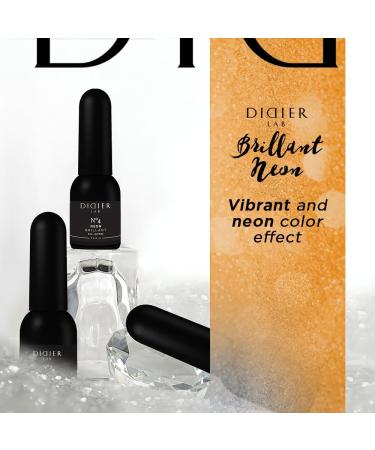 Didier Lab - Premium UV Gel Nail Polish - Brillant Neon No4- Gel Nail Varnish - Nail Art - Long-Lasting High Gloss Wear - Gel Nail Polish - Gel Nails - Glitter Gel Nail Polish - Rich Pigment - 8ml - Buy Online on GoSupps.com